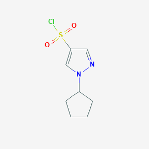 molecular formula C8H11ClN2O2S B1530217 1-环戊基-1H-吡唑-4-磺酰氯 CAS No. 1183317-55-6