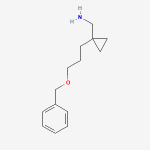 {1-[3-(Benzyloxy)propyl]cyclopropyl}methanamine