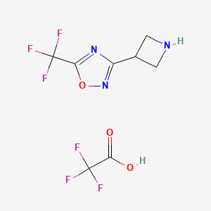 3-(Azetidin-3-yl)-5-(trifluoromethyl)-1,2,4-oxadiazole, trifluoroacetic acid