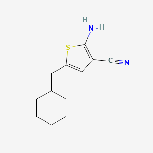 2-Amino-5-(cyclohexylmethyl)thiophene-3-carbonitrile