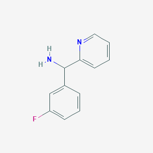 molecular formula C12H11FN2 B1530235 (3-氟苯基)(吡啶-2-基)甲胺 CAS No. 1178292-62-0