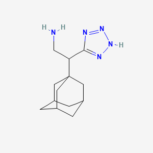 molecular formula C13H21N5 B15302352 2-(Adamantan-1-yl)-2-(2H-tetrazol-5-yl)ethan-1-amine 