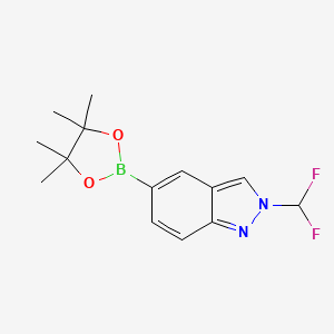 2-(difluoromethyl)-5-(4,4,5,5-tetramethyl-1,3,2-dioxaborolan-2-yl)-2H-indazole