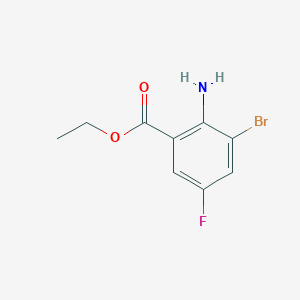 molecular formula C9H9BrFNO2 B1530236 Ethyl 2-amino-3-bromo-5-fluorobenzoate CAS No. 939993-45-0