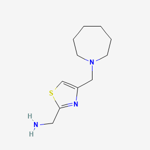 (4-(Azepan-1-ylmethyl)thiazol-2-yl)methanamine