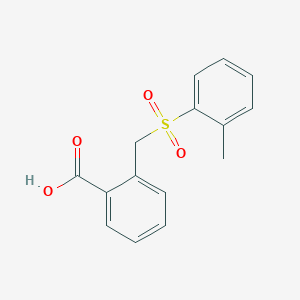 molecular formula C15H14O4S B1530238 2-[(2-Methylbenzenesulfonyl)methyl]benzoic acid CAS No. 1184738-48-4