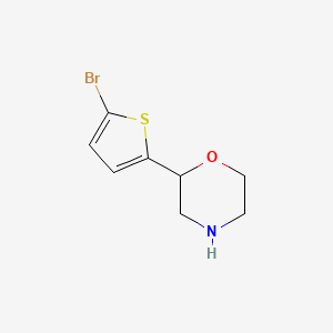 molecular formula C8H10BrNOS B1530240 2-(5-溴噻吩-2-基)吗啉 CAS No. 1178409-69-2