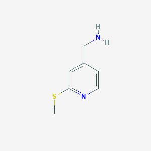 molecular formula C7H10N2S B1530244 [2-(甲硫基)吡啶-4-基]甲胺 CAS No. 1160059-05-1