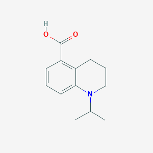 molecular formula C13H17NO2 B1530246 1-(Propan-2-yl)-1,2,3,4-tetrahydroquinoline-5-carboxylic acid CAS No. 1178148-39-4