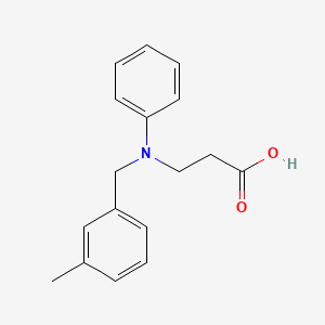 3-{[(3-Methylphenyl)methyl](phenyl)amino}propanoic acid