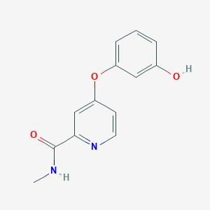 molecular formula C13H12N2O3 B1530250 4-(3-hydroxyphenoxy)-N-methylpyridine-2-carboxamide CAS No. 1183073-05-3