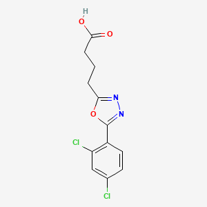 B1530252 4-[5-(2,4-Dichlorophenyl)-1,3,4-oxadiazol-2-yl]butanoic acid CAS No. 1183417-92-6
