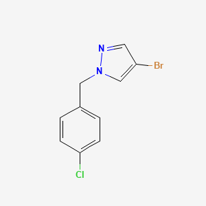 molecular formula C10H8BrClN2 B1530261 4-溴-1-[(4-氯苯基)甲基]-1H-吡唑 CAS No. 1006538-60-8
