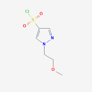 molecular formula C6H9ClN2O3S B1530270 1-(2-甲氧基乙基)-1H-吡唑-4-磺酰氯 CAS No. 1183082-06-5