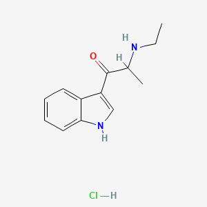 2-(ethylamino)-1-(1H-indol-3-yl)propan-1-one hydrochloride