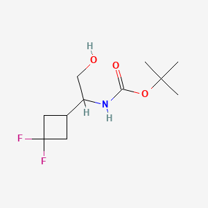 tert-butyl N-[1-(3,3-difluorocyclobutyl)-2-hydroxyethyl]carbamate