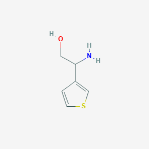 molecular formula C6H9NOS B1530272 2-アミノ-2-(チオフェン-3-イル)エタン-1-オール CAS No. 1183538-72-8