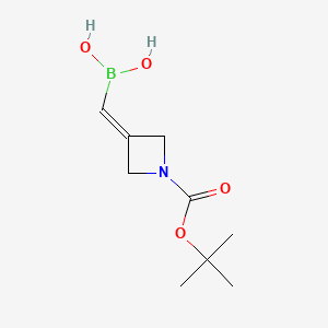 ((1-(tert-Butoxycarbonyl)azetidin-3-ylidene)methyl)boronic acid