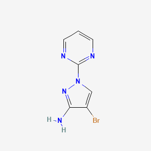 B1530278 4-bromo-1-(pyrimidin-2-yl)-1H-pyrazol-3-amine CAS No. 1247771-25-0