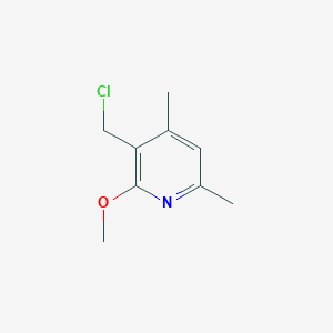 molecular formula C9H12ClNO B1530280 3-(氯甲基)-2-甲氧基-4,6-二甲基吡啶 CAS No. 1247119-70-5