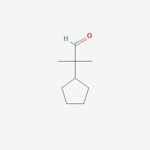 molecular formula C9H16O B1530285 2-环戊基-2-甲基丙醛 CAS No. 1499937-34-6