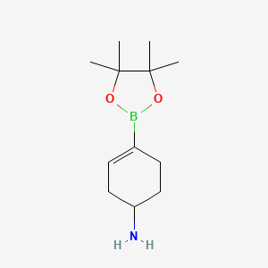 4-(Tetramethyl-1,3,2-dioxaborolan-2-yl)cyclohex-3-en-1-amine