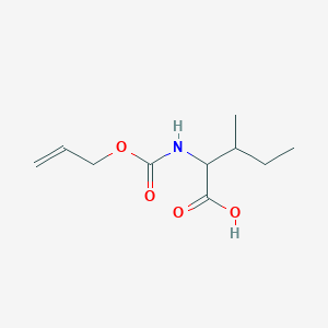 molecular formula C10H17NO4 B15302890 3-Methyl-2-{[(prop-2-en-1-yloxy)carbonyl]amino}pentanoic acid 