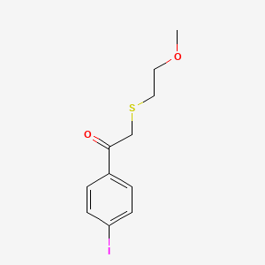 1-(4-Iodophenyl)-2-((2-methoxyethyl)thio)ethan-1-one