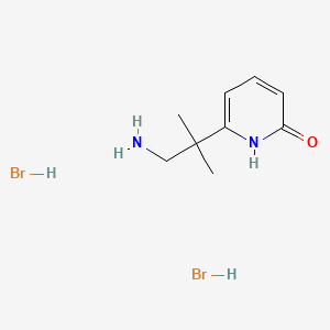 6-(1-Amino-2-methylpropan-2-yl)-1,2-dihydropyridin-2-one dihydrobromide