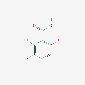 molecular formula C7H3ClFIO2 B1530295 2-氯-6-氟-3-碘苯甲酸 CAS No. 1269448-25-0