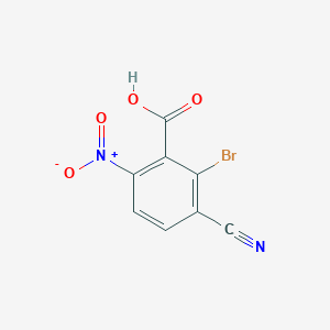 molecular formula C8H3BrN2O4 B1530296 2-Bromo-3-cyano-6-nitrobenzoic acid CAS No. 1807170-99-5