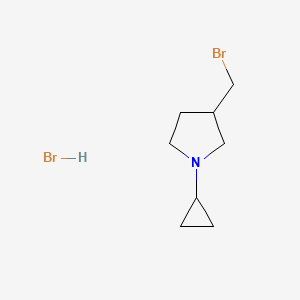 3-(Bromomethyl)-1-cyclopropylpyrrolidine hydrobromide