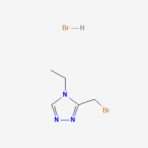 3-(bromomethyl)-4-ethyl-4H-1,2,4-triazole hydrobromide