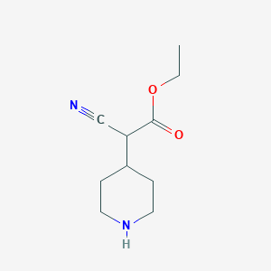 Ethyl 2-cyano-2-(piperidin-4-yl)acetate