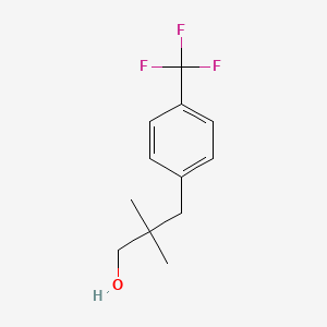 molecular formula C12H15F3O B1530304 2,2-Dimethyl-3-[4-(trifluoromethyl)phenyl]propan-1-ol CAS No. 14248-28-3