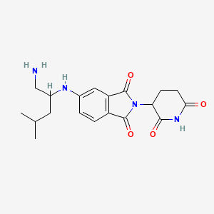 5-[[1-(Aminomethyl)-3-methyl-butyl]amino]-2-(2,6-dioxo-3-piperidyl)isoindoline-1,3-dione