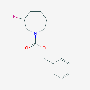 molecular formula C14H18FNO2 B15303075 1-Cbz-3-fluoroazepane CAS No. 1801454-24-9