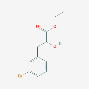 molecular formula C11H13BrO3 B1530308 Ethyl 3-(3-bromophenyl)-2-hydroxypropanoate CAS No. 1537329-13-7