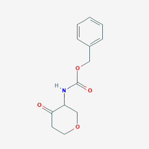 molecular formula C13H15NO4 B15303101 benzyl 4-oxotetrahydro-2H-pyran-3-ylcarbamate 