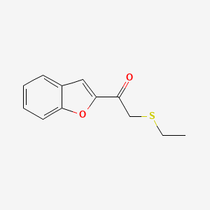 1-(Benzofuran-2-yl)-2-(ethylthio)ethan-1-one