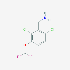 molecular formula C8H7Cl2F2NO B1530311 2,6-Dichloro-3-(difluoromethoxy)benzylamine CAS No. 1803789-42-5