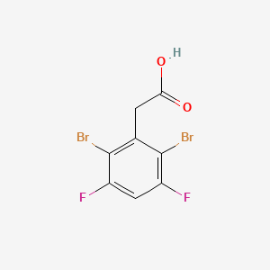 molecular formula C8H4Br2F2O2 B1530314 2,6-Dibromo-3,5-difluorophenylacetic acid CAS No. 1805121-39-4