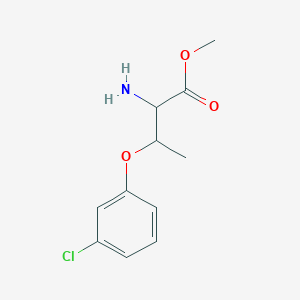 Methyl 2-amino-3-(3-chlorophenoxy)butanoate