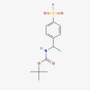 tert-butyl N-{1-[4-(fluorosulfonyl)phenyl]ethyl}carbamate