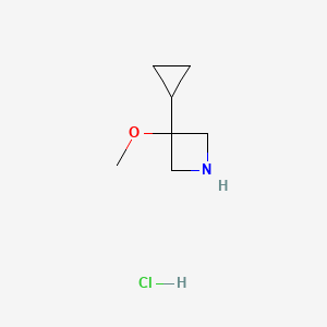 3-Cyclopropyl-3-methoxyazetidine hydrochloride