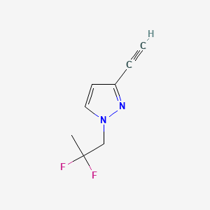 1-(2,2-difluoropropyl)-3-ethynyl-1H-pyrazole