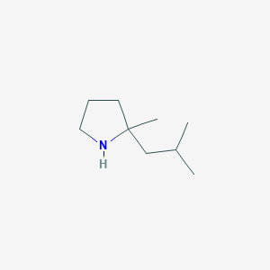 molecular formula C9H19N B1530317 2-Methyl-2-(2-methylpropyl)pyrrolidine CAS No. 1438858-90-2