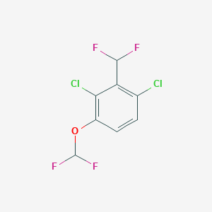 molecular formula C8H4Cl2F4O B1530319 2,6-Dichloro-3-(difluoromethoxy)benzodifluoride CAS No. 1803787-92-9
