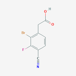 2-(2-Bromo-4-cyano-3-fluorophenyl)acetic acid