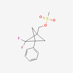 {2,2-Difluoro-3-phenylbicyclo[1.1.1]pentan-1-yl}methyl methanesulfonate